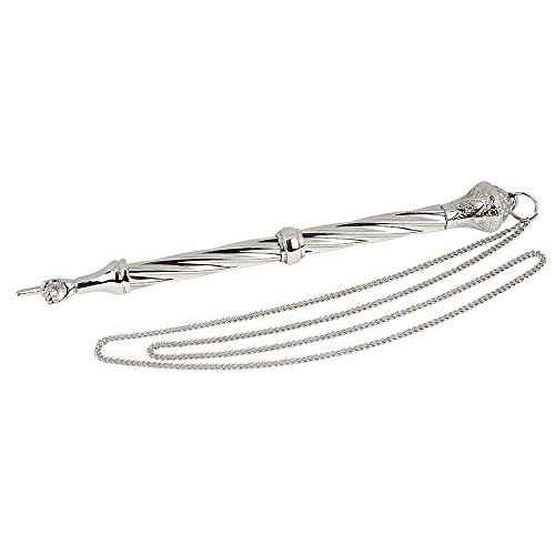 Embellished Torah Pointer Yad 8.5" Nickel-Plated High Polish Silver Color Finish - in Velvet Gift Box for Bar Mitzvah, Bat Mitzva, Torah Reading by Aviv Judaica