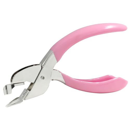 Waziaqoc Staple Remover Pink - 4.8in Stainless Steel Hand Tool