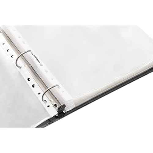 TYH Supplies 1000 Pack Clear Sheet Protectors for 3 Ring Binder | 8.5 x 11 Inch | Glossy Standard 11 Hole Plastic Page Protectors for Home, Office, and School | Top Loader Plastic Sleeves