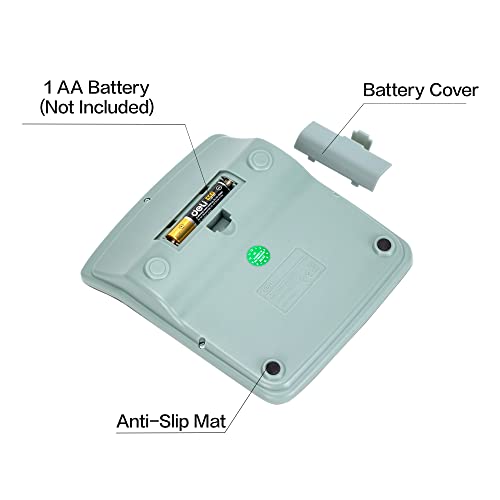 Deli Green Desktop Calculator with 12-Digit LCD, Solar & Battery Dual Power