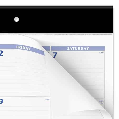 AT-A-GLANCE 2026 Desk Calendar, Monthly, Desk Pad, 24" x 19", Jumbo, Blue/Gray (SW2300026)