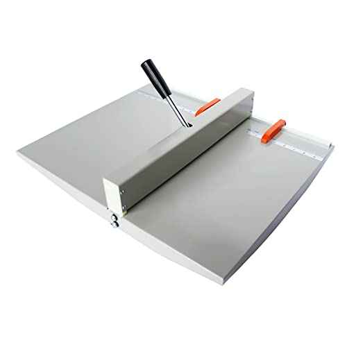 TECHTONGDA Manual Creaser 18Inch 460mm Creasing Machine, Manual Scoring Machine, Paper Creaser for Cardstock, Invitations, Heavy Duty Creaser Machine with Adjustable Creasing Width & 2 Magnetic Block