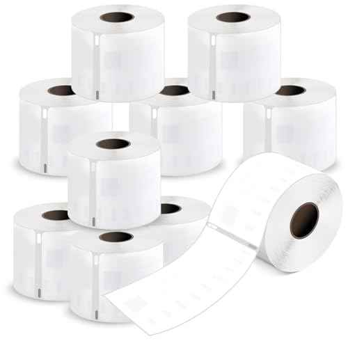 L LIKED 10 Rolls 2-5/16" x 4" Thermal Shipping Labels, Perforated Line, Compatible with Rollo, Zebra, Jadens, Nelko, Munbyn, Phomemo Desktop Printers and Dymo 30256 Replacement (3000 Labels)