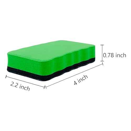 Magnetic Dry Erase Erasers, 8 Pack Whiteboard Erasers, Dry Erase Board Eraser, White Board Eraser Cleaner, 8 Colors, Office Classroom Home Supplies