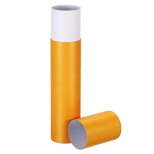 PATIKIL 2 Inch x 11 Inch Yellow Poster Tube - Portable Paper & Art Storage