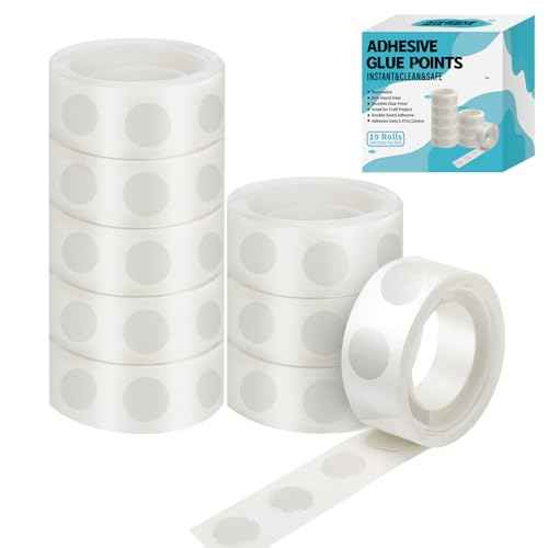 1000pcs Glue Point Clear Balloon Glue Removable Adhesive Dots Double Sided Dots of Glue Tape for Balloons Craft Glue Points Dots Sticky Dots or Wedding Decoration