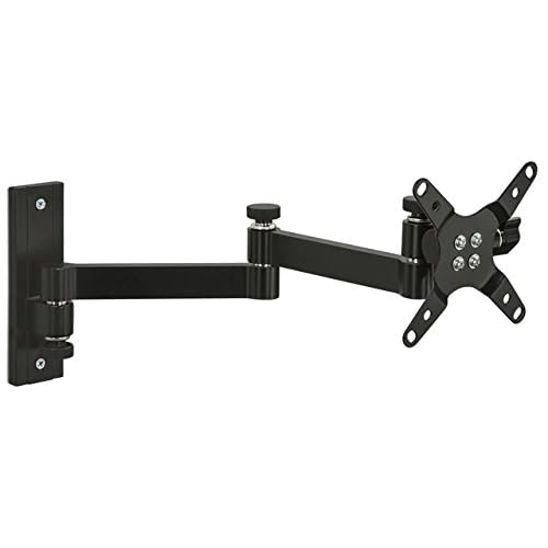 Mount-It! Full Motion Computer Monitor Wall Mount, Articulating Arm Fits Single Monitor Screens 19 20 21.5 22 24 27 30 Inches, VESA 75 and 100 Compatible, 33 lb Capacity Black