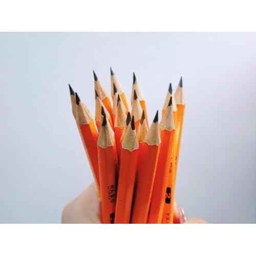 S & E TEACHER'S EDITION 610Pcs Wood Pencils Half Pencils with Eraser Top, Golf, Classroom, Pew Wood-cased #2 HB, Hexagon, 610/Box.
