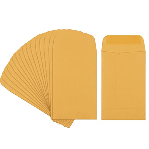 Small Kraft Coin Envelopes Pack of 200 - Sealed Seed & Gift Packets