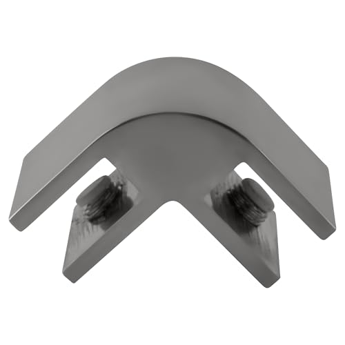 CRL E238A Chrome 2-Way 90° Glass Connector for 3/8