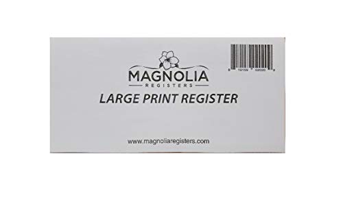 10 Pack Large-Print Checkbook Registers 3" x 6": Low Vision Personal Checks
