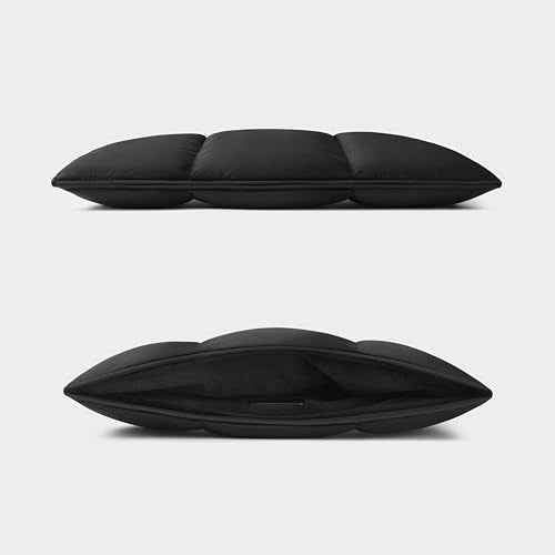 Comfyable Puffy Laptop Sleeve 13 Inch 14 Inch, Quilted Puffer Laptop Carrying Case, Pillow Case Compatible with MacBook Air M4 2025 M3 M2 M1, MacBook Pro M5 M4 Pro/Max, Black