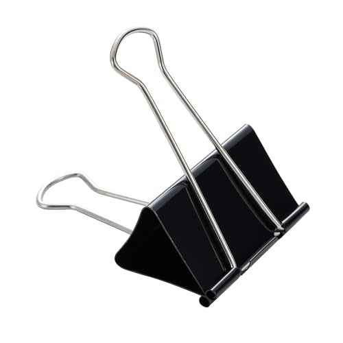 Jumbo Binder Clips 3 Inch, Black, Binder Clips Extra Large Heavy Duty for Office Supplies (36)