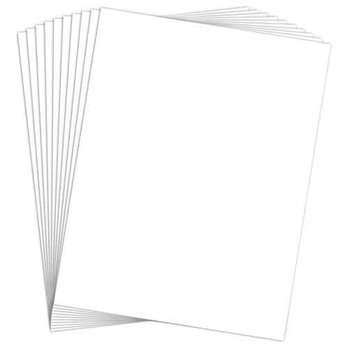 Heavy Weight 110lb Cover Cardstock White Certificate paper, Goefun 24 Pack White Card Stock 8.5x11 for Cards Making, Office Printing, Paper Crafting