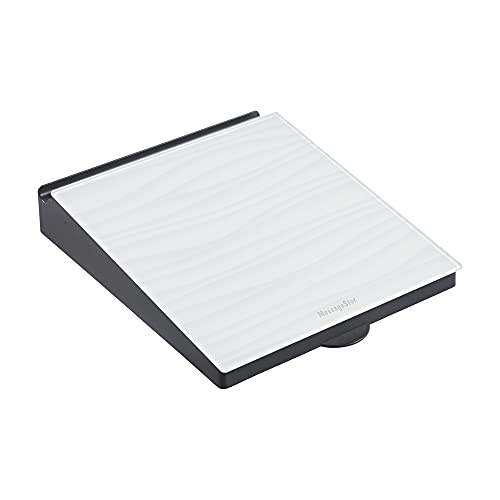 ECR4Kids MessageStor Dry-Erase Glass Board Memo Station, Desk Organizer, Waves