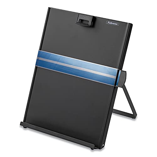 Fellowes Black Letter Copyholder with Adjustable Tilt & Magnetic Line Guide