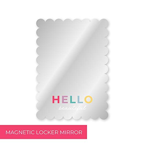 Canopy Street Hello Beautiful Magnetic Locker Mirror - Shatterproof 4.75 x 6.75 Inches, USA Made