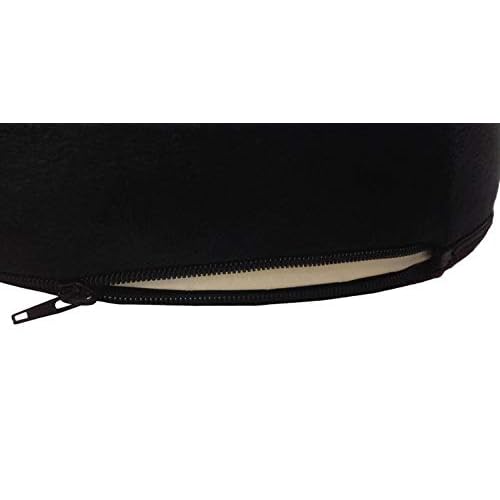 Kieba Coccyx Seat Cushion, Cool Gel Memory Foam Large Orthopedic Tailbone Pillow for Sciatica, Back, and Tailbone Pain (Black)