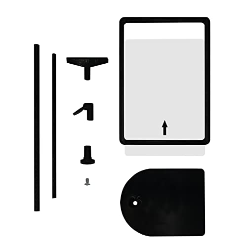 Sign Holder Stand 8.5x11 Inch for Floor Table, Adjustable Tabletop Sign Holder Floor Poster Stand, Vertical & Horizontal View (Black,4Pcs)