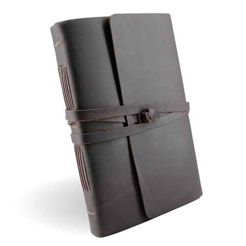 Prayer Journal for Men - Leather Journal Notebook for Men & Women - Full Grain Vintage Leather Bound Notebook - The Perfect Daily Journaling Companion - 6x8in Lined Paper