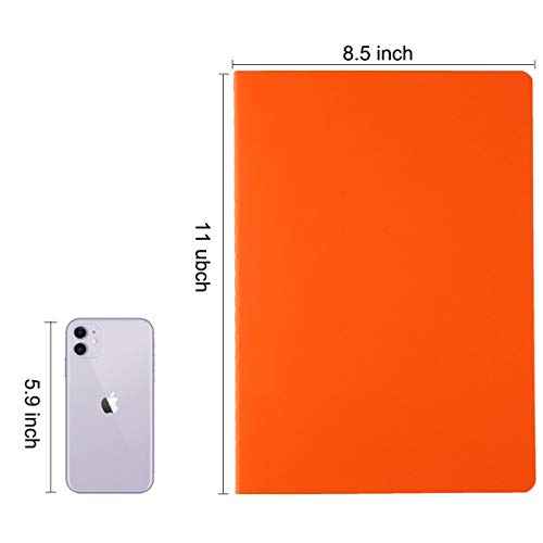 Large Colorful Blank Notebook Journals Bulk with Thick Unlined Paper, 8.5x11 inch, 60 Pages, Journal Set for Travelers Students Office, Sketchbook Composition Diary Subject Notebooks, 12 Pack