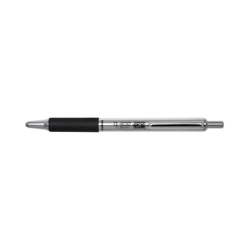 Zebra Pen G-402 Gel Pens 12-Pack, Black Ink, 0.5mm Fine Point, Stainless Steel Barrel, Comfortable Rubberized Grip, Secure Metal Clip, Shirt Pocket-Friendly (49210)
