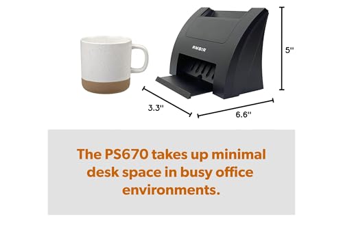 Ambir Card Scanner PS670ST-AS High Speed Single Sided Vertical USB Powered Card Scanner for Windows PC