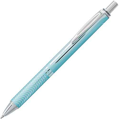 Pentel 0.7 mm Tip EnerGel Sterling Black Ink Pen - Baby Blue (Pack of 12)