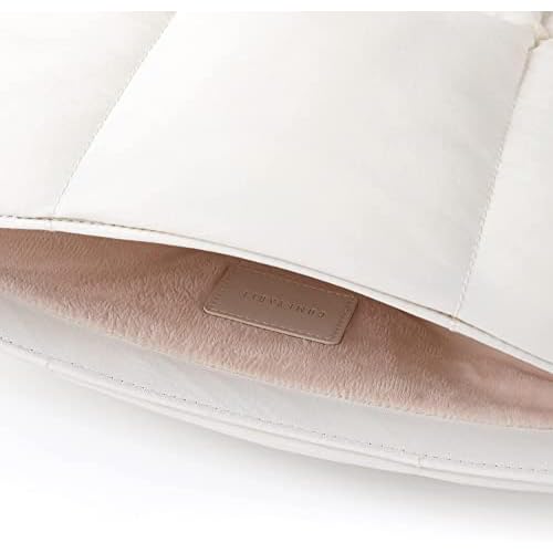 Comfyable Puffy Laptop Sleeve 13 Inch 14 Inch, Quilted Puffer Laptop Carrying Case, Pillow Case Compatible with MacBook Air M4 2025 M3 M2 M1, MacBook Pro M5 M4 Pro/Max, Rice