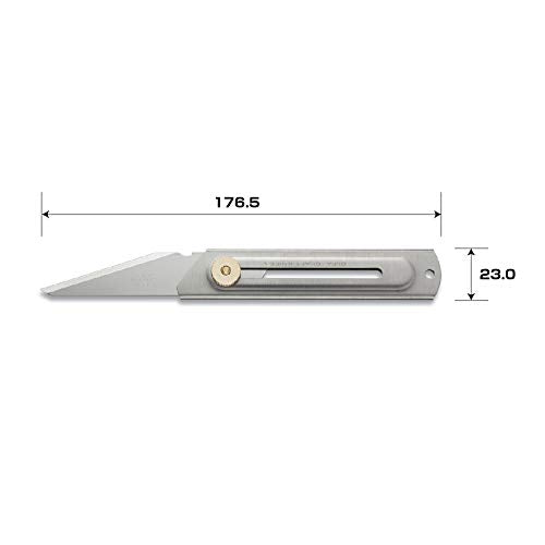 OLFA Craft Knife L-Shaped Model 34B with Adjustable Blade - Rust Resistant Steel