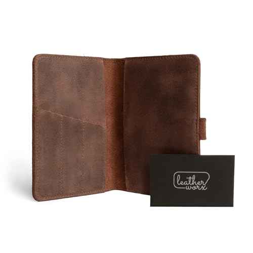 Leather Field Notes Cover for 3.5 x 5.5 in. Notebooks, Case for Moleskine Cahier Pocket Size Notebook, EDC Journal Covers with Pen Holder, Traveling Sketch Wallet, Small Planner, Notepad Accessories