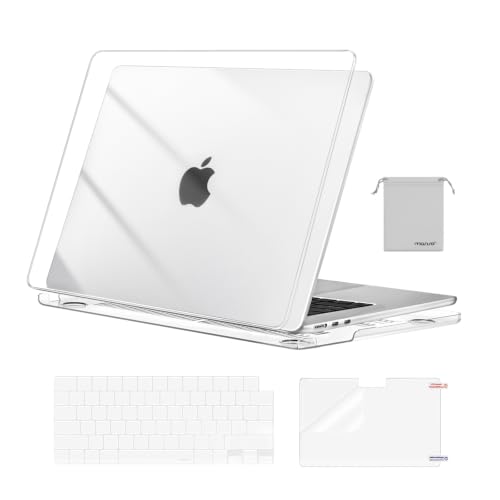 MOSISO Clear Compatible MacBook Air 15 Case 2023-2026 | Slim & Durable