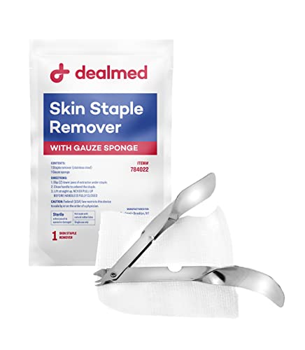 Dealmed Sterile Staple Removal Kit - Single-Use 2-Piece Set for Medical Use