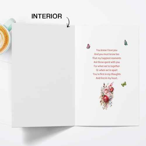 Happy Birthday To My Darling Wife,Funny Wife Birthday Card from Husband,Women Gift Ideas Decoration for Women,Bday Cards for Her With Love