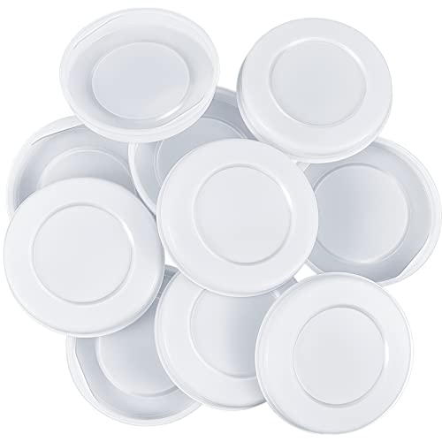 Taiyin 3 Inch Mailing Tube End Caps - 100 White Plastic Round Covers