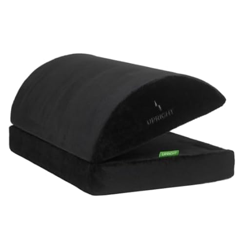 Upright GO Ergonomic Foot Rest | Gel Ventilated Memory Foam Stool for Under Desk