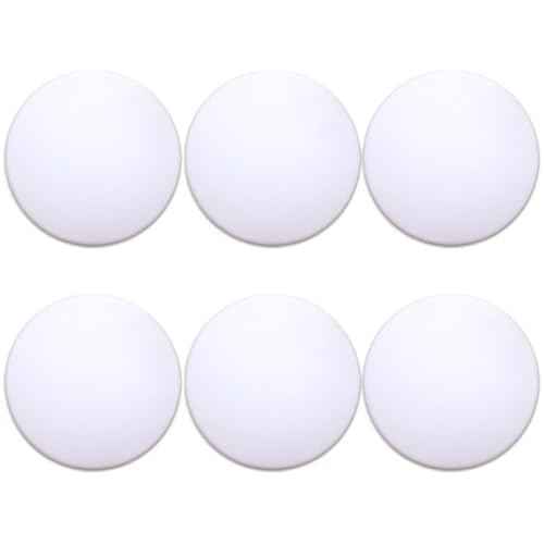 Door Stoppers (6 Pcs) Door Stops Wall Protector. 2" White Silicone Door Bumpers with Strong Thickened Adhesive of Rubber Knob, Round Wall Shield Cushion. Door Knob Wall Protector,Anti-Collision Pad