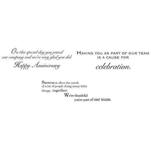 Work Anniversary Cards with Envelopes for Employees (25 Variety Assortment Pack ? 3 Designs) Bulk Appreciation Greeting Card Set for Business - 5x7 Inch ? Office, Work, Coworkers & Team (VP1701)