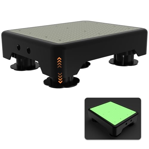 Adjustable Step Stool for Adults, Noctilucent Bed Step Stools, 600 LBS Capacity Non-Slip Safety Step Platform Indoor and Outdoor for Seniors and Kids, Wide Step Stools Elderly Assistance at Night