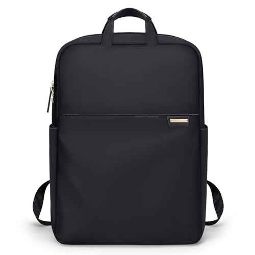 Slim Laptop Backpack for Women, Lightweight Business Backpack for Women Computer Bag Purse for Commuting, Fit 16 Inch, Black