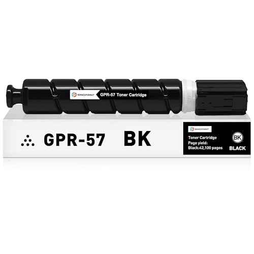 GPR-57 0473C003 Remanfactured Toner Cartridge Replacement for Canon GPR 57 for Canon imageRUNNER Advance 4525i 4535i 4545i 4551i 4535i 4545i 4551i Printers, 1 Black ( 42,100 Pages)