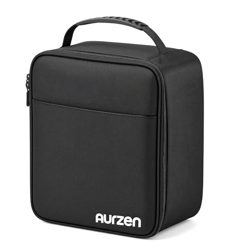 Aurzen D1R Smart Projector Bundle with Carrying Case, 1080P FHD, Roku Built-in, Dolby Audio