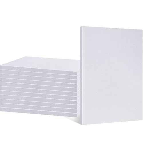 Frienda 12 Pcs Foam Board Bulk 12" x 7.5" x 1/2" Xps Foam Sheet Panel for DIY Crafts Sculpture Modeling Floral Arrangements School Home Office Art (White)