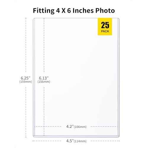 4x6 Toploader - Durable Hard Plastic Sleeves, Sheet Protectors for Photo Cards, Kpop, Post and Trading Cards (25-Pack)