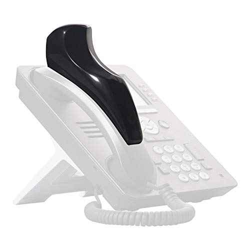 Softalk II Phone Shoulder Rest, Landline Office Telephone Accessory with Nonslip Ergo-Grip Cushion and Self-Adhesive Tape Attachment, Black