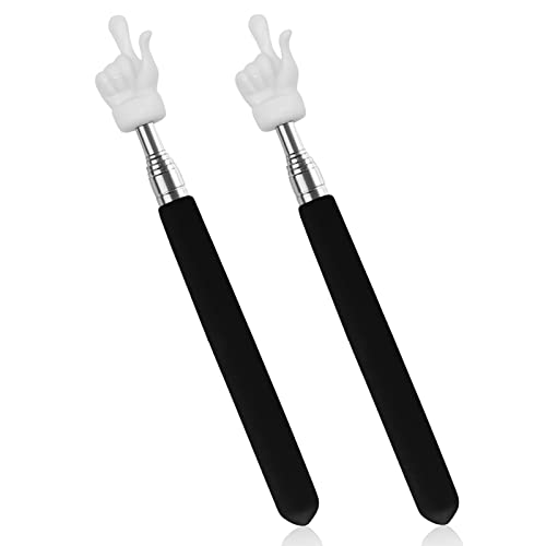 Black Telescopic Teacher Pointer Extendable Hand Stick Classroom Supplies