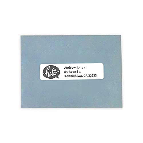 MACO Printable Labels for Mailing - Laser/Ink Jet Compatible Shipping Address Labels, 20 per Sheet, 1" x 4", Box of 250 Pages/5000 Labels, White