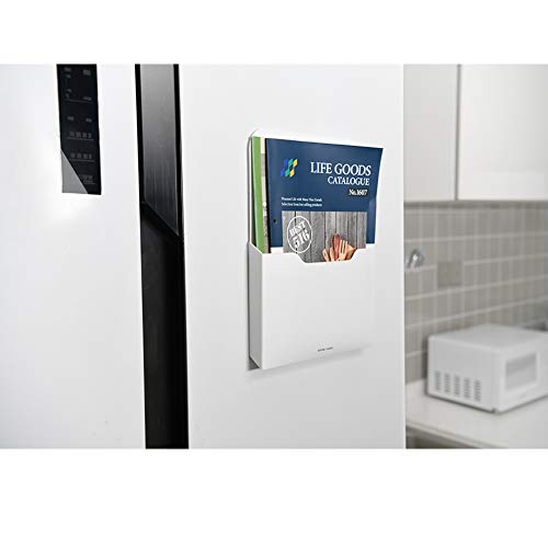 Marbrasse Magnetic File Holder - 1 Pack Metal Organizer for Office & Home