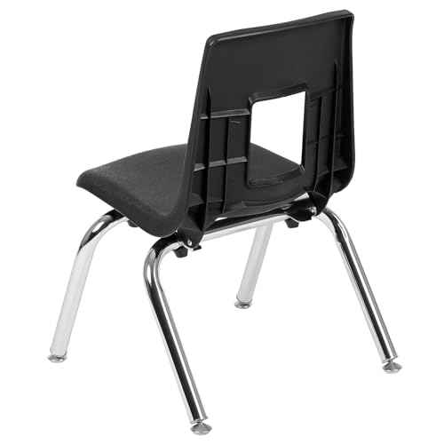 Flash Furniture Mickey Advantage Black Student Stack School Chair - 12-inch