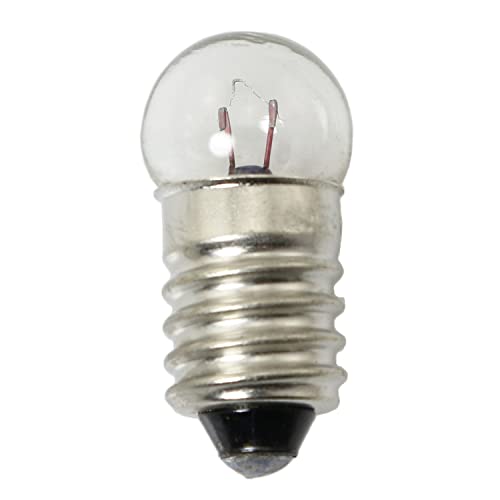 2.5V 0.3A Mini E10 Screw Base Light Bulbs 20PCS Warm White DC Circuit Testing